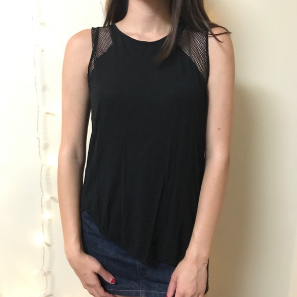 Zara Tops - Zara Mesh Sleeve Tank Top